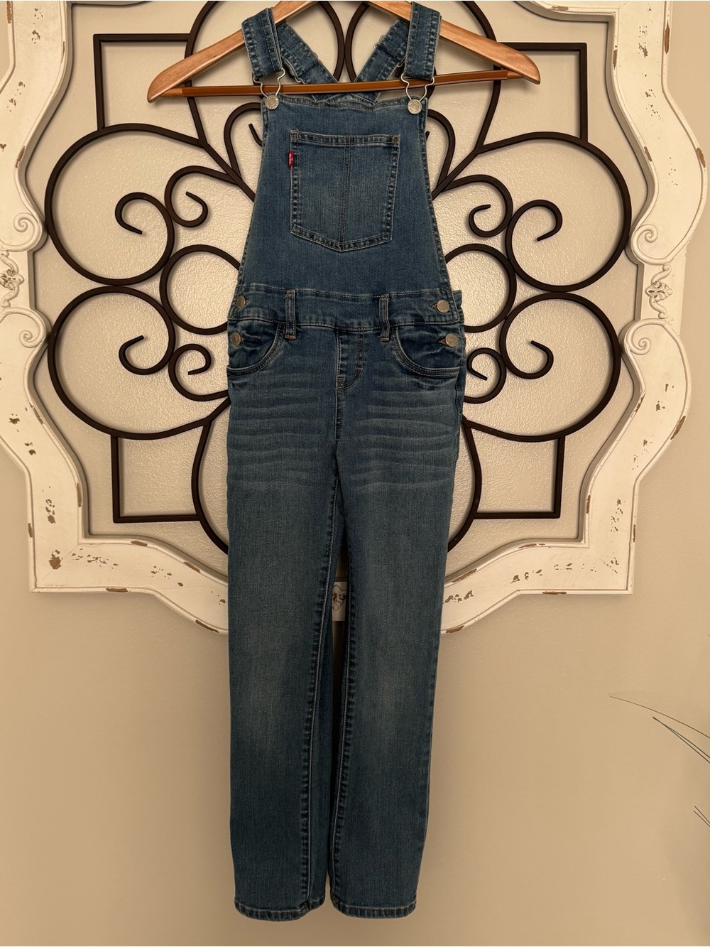LEVI’S Size 8 Boys or Girls Denim Jean Overalls